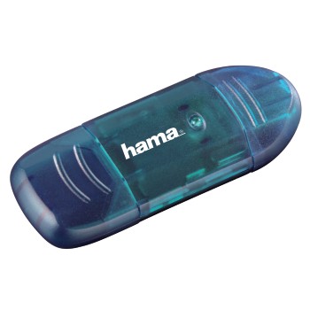 画像:Hama USB 2.0 Card Reader, SD, blue, 00114730 | USB2.0 SDカード リーダー    