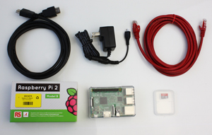 Raspberry Pi 2 Model Bスターターキット内容