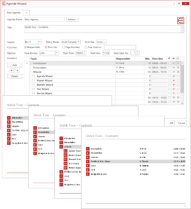 Agenda Wizard