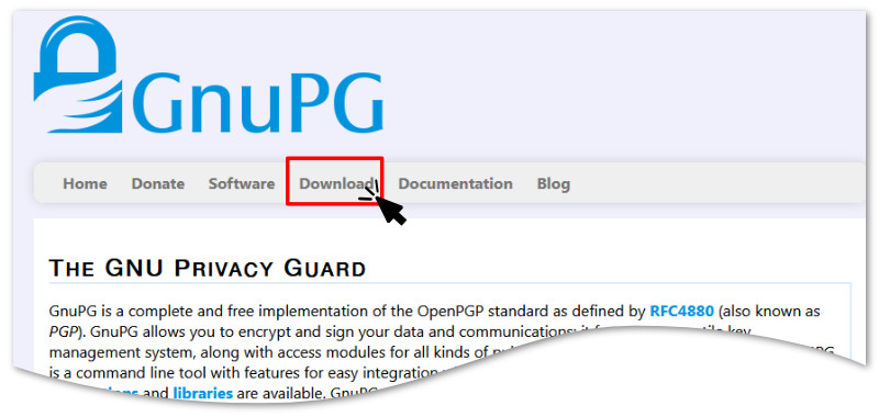 GnuPG のダウンロードについて