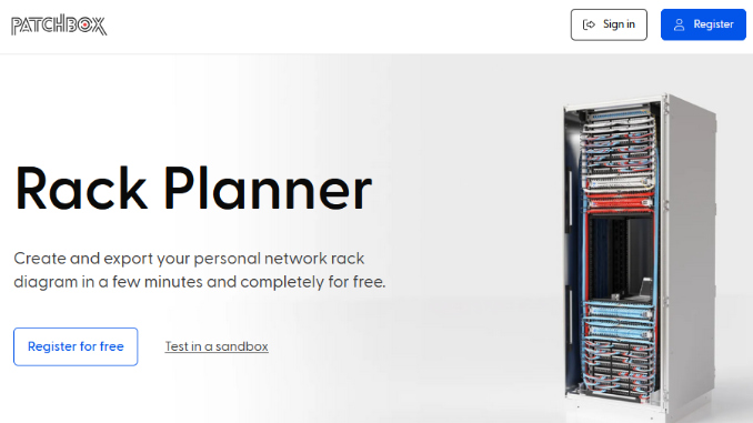 PATBOX Rack Planner メイン画面イメージ
