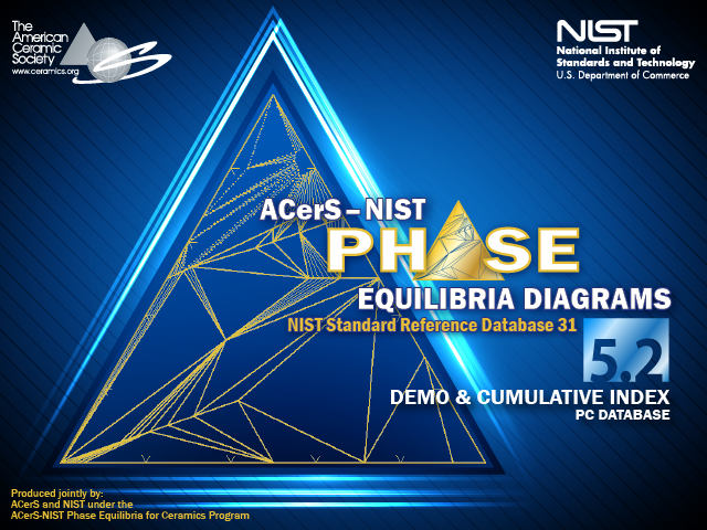 画像:ACerSNIST Phase Equilibria Diagrams Database  | セラミックス 状態図 データベース