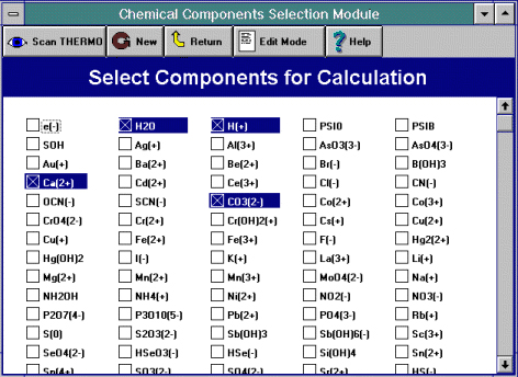 画像:MINEQL+ Chemical Equilibrium Modeling System | 化学平衡 計算 ソフトウェア