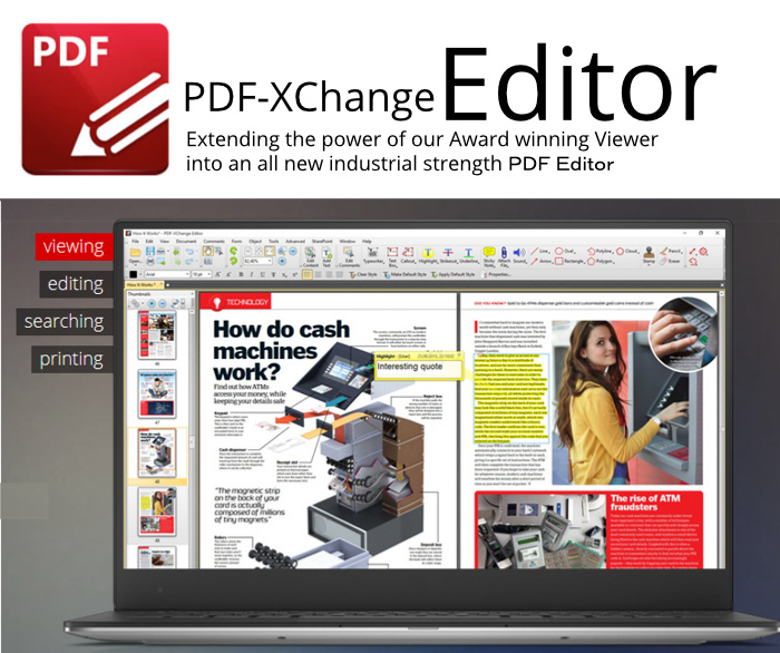 画像:PDF-XChange Editor | 多機能 ドキュメント操作 ライセンス