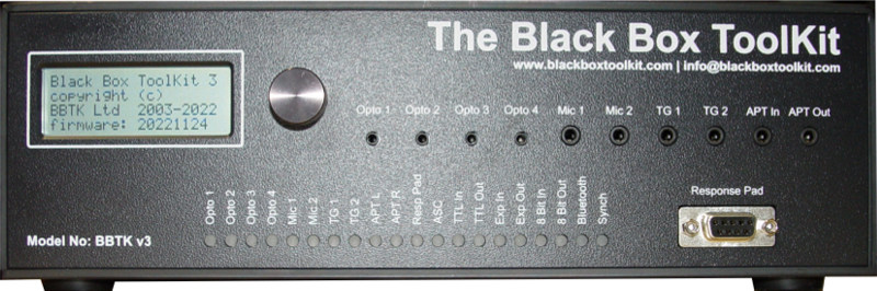 画像:Black Box ToolKit v3 / mBlack Box ToolKit v2 | 刺激呈示 応答タイミング精度検証