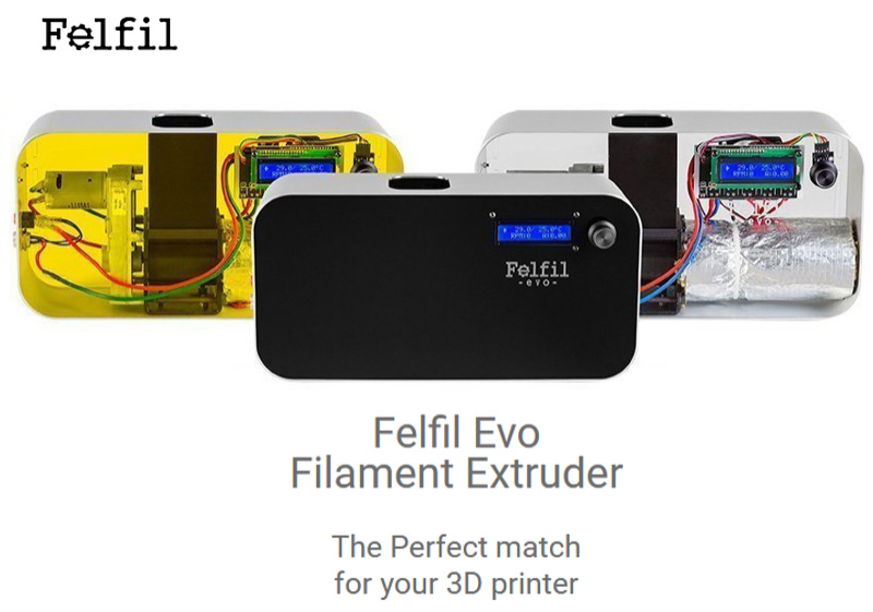 画像:Felfil Evo | 3Dプリンタ フィラメント押出機/再生機 Filament Extruder