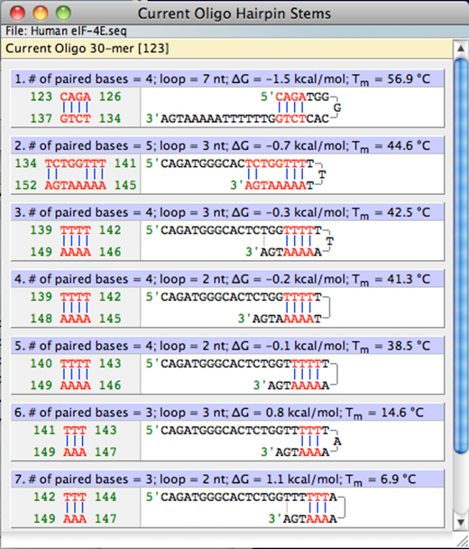 OLIGO7 | プライマー解析 ソフト