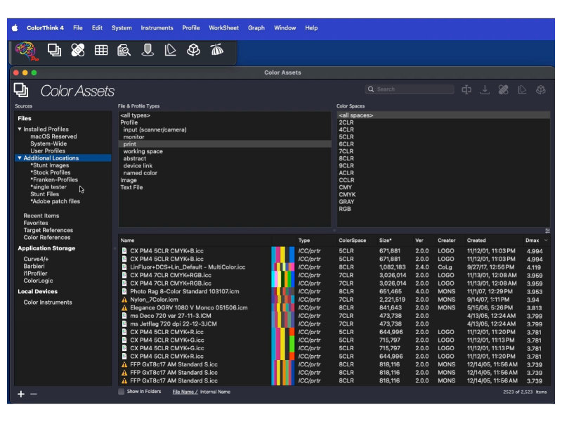 ColorThink 4 | CHROMiX カラーワークフローの最適化 視覚化