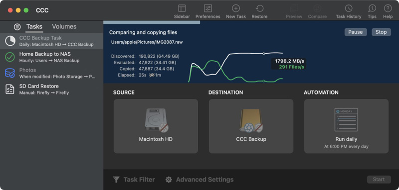 Carbon Copy Cloner  (CCC) | macOS バックアップ クローン