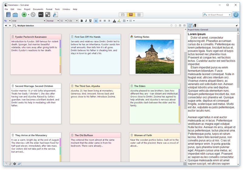 Scrivener | 文章 作成 支援 ツール (Windows, Mac OS)