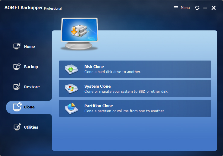 AOMEI Backupper (Workstation/Server/Technician) | Windows バックアップ ソフトウェア