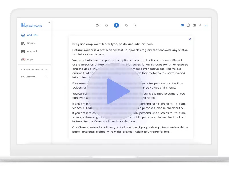 NaturalReader AI Text to Speech | 多言語 読み上げ 音声合成