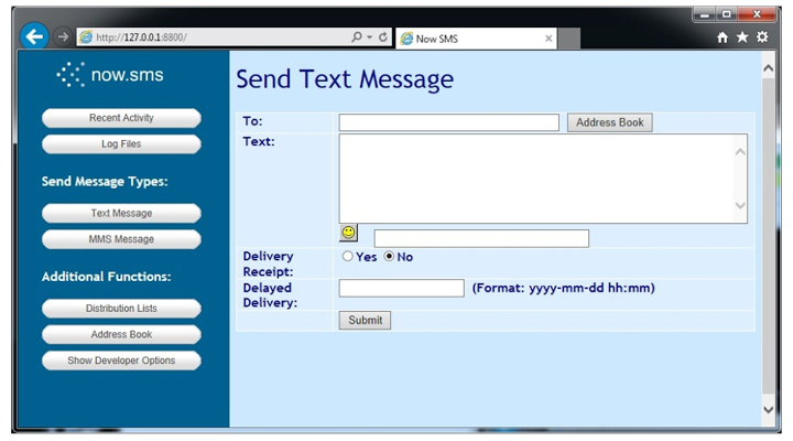 Now SMS & MMS Gateway | SMS MMS 送信用 WEB アプリケーション