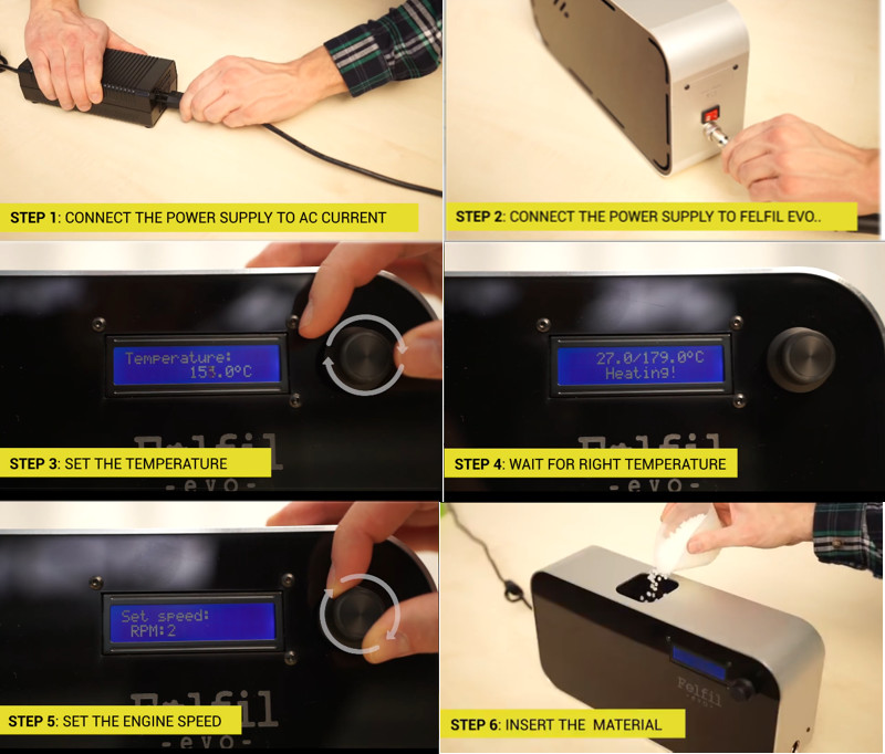 Felfil Evo | 3Dプリンタ フィラメント押出機/再生機 Filament Extruder