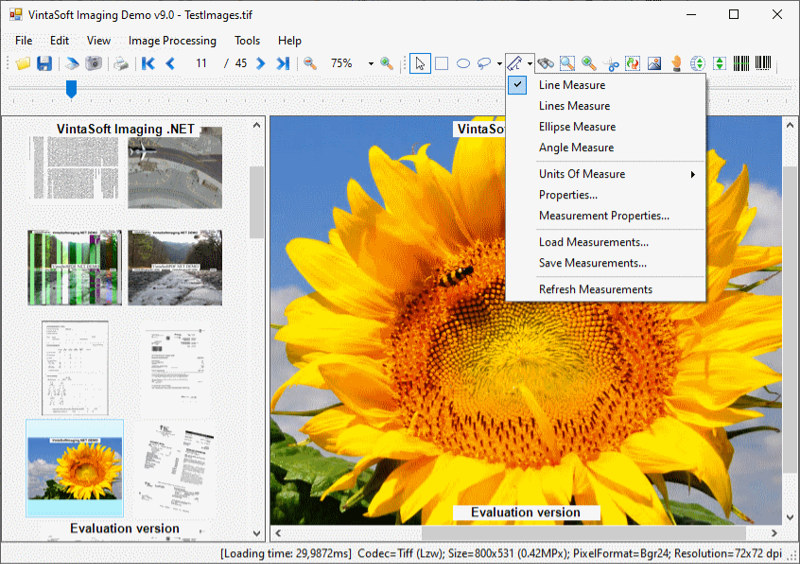VintaSoft Imaging .NET SDK | .NET環境 画像処理 ライブラリ