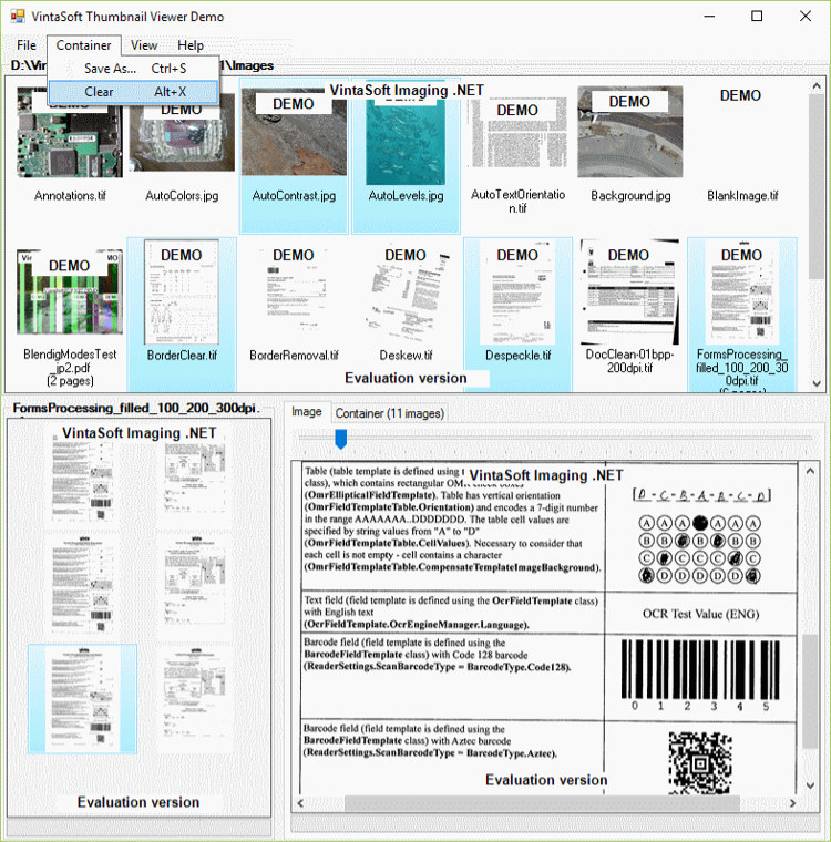 VintaSoft Imaging .NET SDK | .NET環境 画像処理 ライブラリ