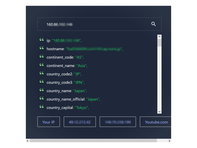 IP Geolocation API | 高精度IPアドレス緯度経度位置情報 データ取得サービス