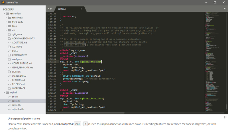 Sublime Text | コーディング 機能 テキストエディタ (Windows, Mac OS X, Linux対応)