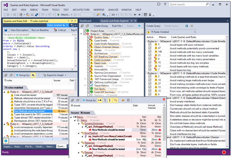 NDepend | .NET コード 解析 ツール