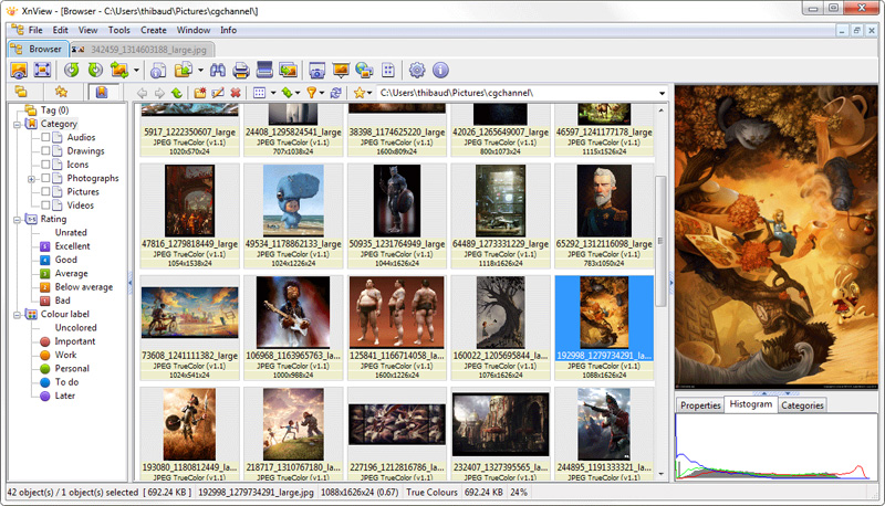 XnView / XnView MP | イメージビューア ブラウザ 変換 ソフトウェア