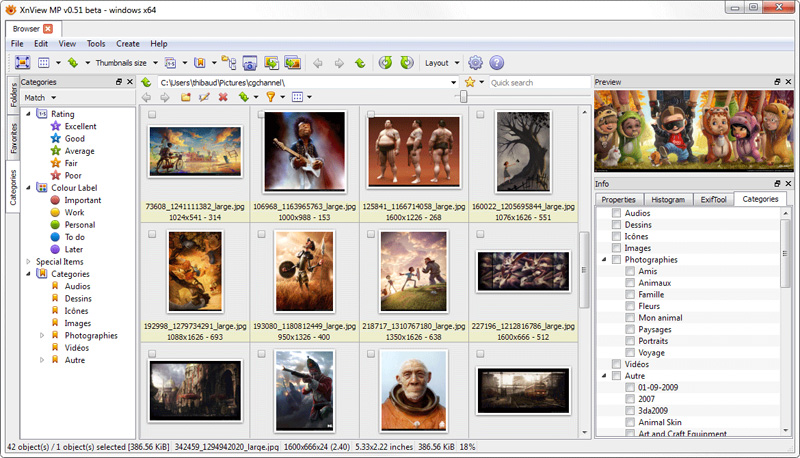 XnView / XnView MP | イメージビューア ブラウザ 変換 ソフトウェア