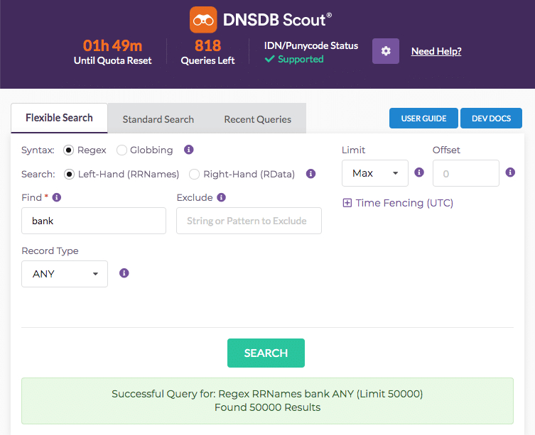 DomainTools Farsight DNSDB | 世界最大級 DNS履歴データベース